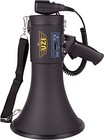  High Power Loud Big Megaphone With Real Siren  Bullhorn  50w  Rechargeable 