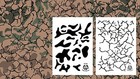 8 Designs  Airbrush Camouflage Paint Stencils 14  10 Mil Gun Camo Duck Boat