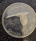 1967 Canada Silver Dollar Flying Goose Bu prooflike   800 Fine 