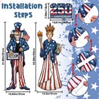 4th Of July Yard Sign 3pcs 32  Independence Day Lawn Decor 250th Anniversary