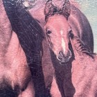 Vintage Wood Slice Horse Wall Folk Souvenir Usa Made 10 x8  Please Read