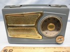 Working 1959 Bluish Grey Continental P-50 Portable Tube Radio- Radioorphanage