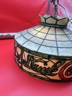 Vtg  drink Coca Cola  Lamp Shade - Stained Glass Style Works  Some Signs Of Use 