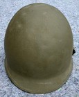 U s  M1 Wwii Era Steel Pot Helmet Rear Seam Swivel Bale
