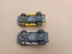 Pair Of Artin 1 43 Scale Slot Cars Tested And Works  Porsche Yellow And Silver
