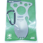 New Crkt Eat n Tool Titanium Keychain Multi Tool Spork Bottle Opener Screwdriver