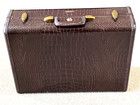 Vintage Samsonite Suitcase Luggage Faux Alligator Shwayder Bros 21 x15 x 7 