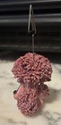 Vtg Lynda Cornielle Ceramic Swak Photo Holder Sasha Pink Spaghetti Poodle