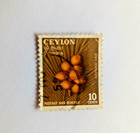 Vintage Ceylon Sri Lanka Stamps Collection King Coconut 1954   1958 Lot Of 10