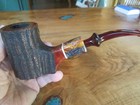 New 2026 Freehand Large Bent Rusticated Poker By Mclary Of Ingalls