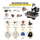 8 In 1 Heat Press Machine 15 x15  Sublimation Transfer T-shirt Mug Plate Hat