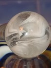 Rare Huge  88 Vintage Christensen Agate Marble  Transparent Base Swirl 