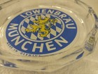 Brand New 1980s Lowenbrau Munchen 7x1 25in Glass 1 8oz Thick Ashtray  Oktobefest