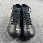 Nike Mercurial Superfly 7 Club Fg mg At7949-001 Mens Sz 9 Black Soccer Cleats
