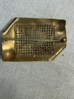 Antique Vintage Brass Brooch Pin Art Nouveau Style C Clasp Victorian Revival