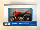 Maisto Ducati Super Naked V4 Motorcycle Red Diecast Motorbike Model 1 18 39300