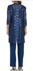 R m Richards Dark Navy Special Occasion Pants Set With Duster 4p