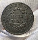 1835 Classic Head Half Cent Xf Ef Extremely Fine