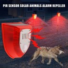 Solar Alarm Led Light Solar-powered Animal Repeller Motion Sensor Detector