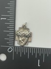 Vintage Chapel Signed Sterling Silver Jesus Head Cross Medal Pendant
