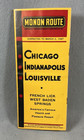 1947 Monon Route Railroad Timetable Chicago Indianapolis Louisville French Lick
