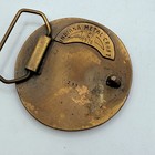 Vintage Indiana Metal Craft Brass Man On The Moon In Space Belt Buckle 1976
