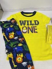 Cozyjams 2 Pj Sets Short Sleeve And Long Sleeve 4 Pieces colorful Jungle 3t  New