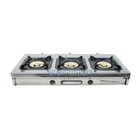 Portable 3 Triple Burners Stove Range Grill Propane Gas Bbq 