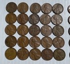 Lincoln Wheat Pennies Circulated Roll  50 Coins  Cent Mixed Lot