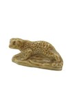 Wade Leopard Cheetah Cat Figurine England Whimsies Red Rose Tea Miniature