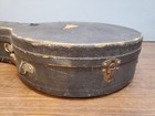 1920s Felsberg Bull s Head F f Tenor Banjo Case  Purple Lined  Antique As-is