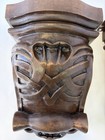 Set Of 2 Hardwood Carved Laced Design Maple Corbels 9   x6   x4    Ready To Hang