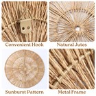 Wicker 23 Inch Jute Wall Decor Baskets  Set Of 6 Extra Large Woven Jute Wall    