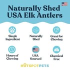 Premium Split Elk Antlers For Dogs - 3  -5   Chews  12 Pack  Naturally Shed  Den