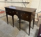 Kittinger Mahogany Federal Style 3 Drawer Console Sideboard Table Server