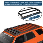 Full Size Roof Rack Carrier Basket Black For Toyota 4runner 2010-2024 Aluminum