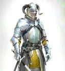 Medieval Knight Suit Of Armour Horn Helmet Armour Full Body Armour
