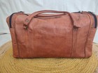 Leather 21-inch Vintage Duffel Bag     Full Grain Leather Travel  Gym  Sports