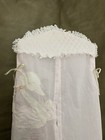 Vintage Girls Diaper Stacker Holder Hanger Pink Polkadot Swan Large Glenna Jean