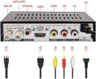 Digital Tv Converter Box  Free Qam Atsc Cable Tv Receiver Koqit Ota Black 
