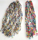 Huge Lot Vintage Millefiori Glass Venetian Murano Style Beads 2 Lbs 15  Strands 