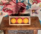 Antique Carom Billiard Balls Set  Belgian 61 5mm  With Wooden Box