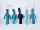 Vintage Christmas Tree Felt Ornaments Sequin Toy Soldiers