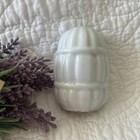 Rare antique Hendryx Milk Glass Bird Cage Feeder Seed Water Cup marked germany 