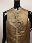 Museum Quality 18th C 1790   s Gold Bullion Waistcoat W Gold Pinstripe Detail