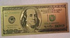 24k Gold Plated Foil  100 Dollar Bill Collectible Novelty Collection Note Gift
