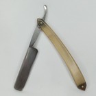 Antique Traveling Barber Tool Straight Razor Dubl Duck Pearlduck Germany  1920s