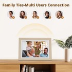 10  Ips Touch Screen Digital Picture Frame   wifi   10  Ips   white Wood