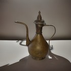 Antique Islamic Middle Eastern Copper Water Pitcher   Coffee Pot  14  Tall