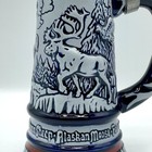 Vintage 1976 Avon Ceramarte Wildlife Beer Stein W  Pewter Lid Brazil Moose Mug